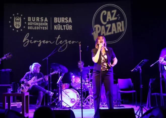 Bursa ‘Caz Pazarı’ konserlerinde Birsen Tezer’i ağırladı